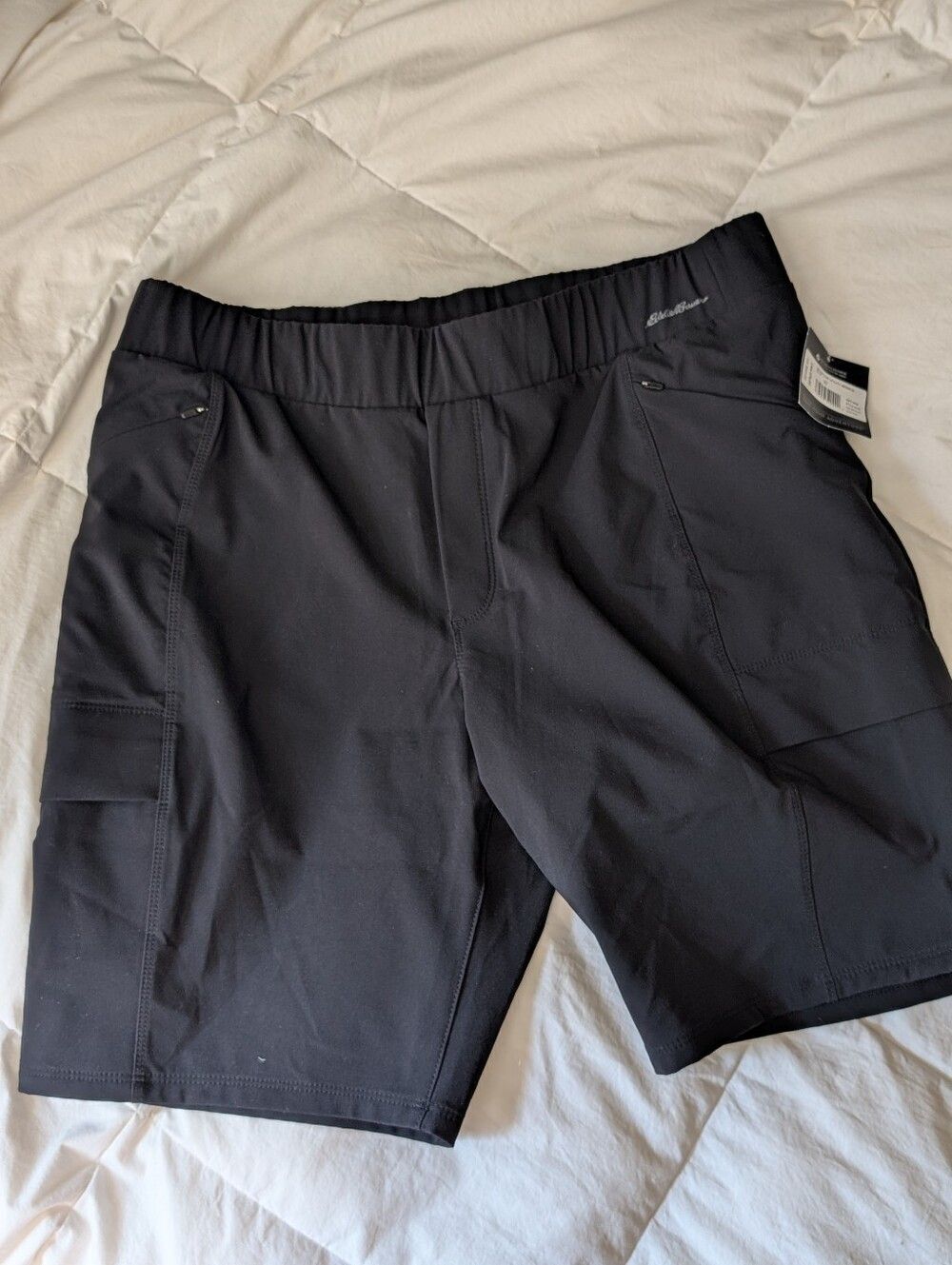 Eddie Bauer NWT Incline Utility Shorts Black Womens 10 Hiking Outdoor Gorpcore - Picture 1 of 7